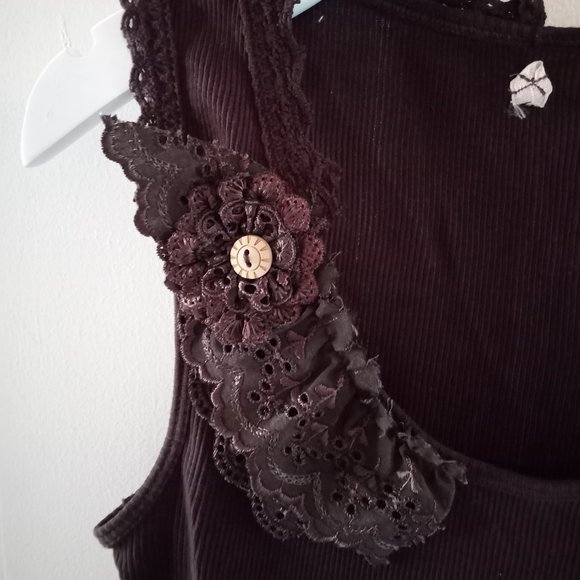 BUNDLE of J. crew colorblock shirt and free people ribbed tank - Picture 5 of 9